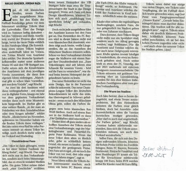 102-Fußbalftrikots